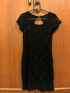 -lacy black dress-