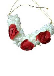 Red &amp; White Flower Garland