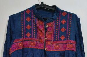 Embroidered Tunic Top
