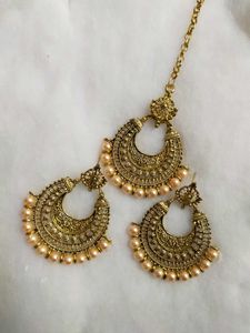Earring With Maang Tikka