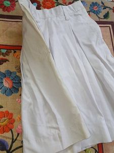 White Pleated Skirt