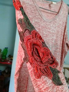 Floral sleeve top