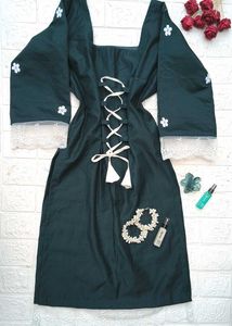 Corset Back Long Kurti 🎀