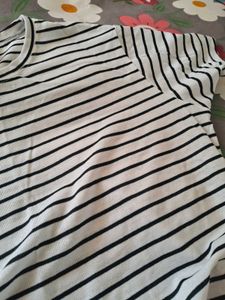 Black Horizontal Striped T Shirt