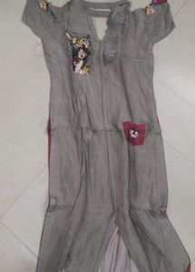 Boho Chic Grey Dress