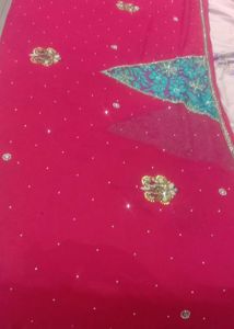 heavy party saree