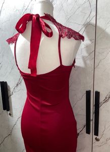 Burgundy Bodycon Dress