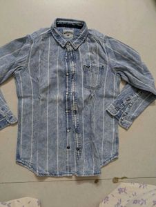 Blue boys denim shirt, Full sleeve