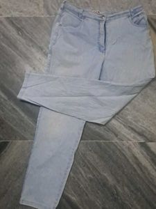 High Waisted Light Blue Mom Jeans