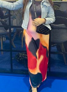 Trendy Multicolor Maxi Dress