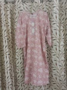 Pink floral kurti