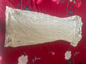 Vintage Inspired Lace Dress Size-M