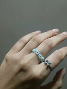 Beaded Handmade Flower Ring