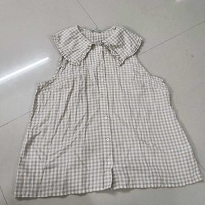 Gingham Sleeveless Top