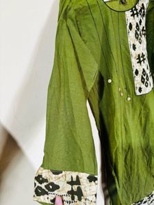 Olive Green Elegant Kurta - XL