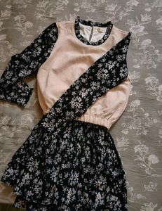 ⁠✿  Mini Korean Floral Dress