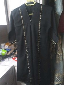 Elegant Black Kids Burqa Abaya