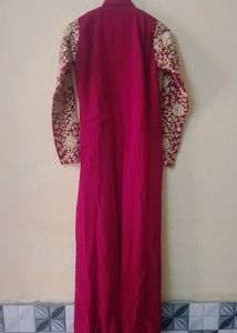 Maroon Party Wear 4 Piece Dress