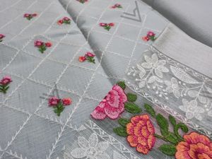 Kota Cotton Grey Saree