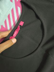 Black Top With Embroidery Design
