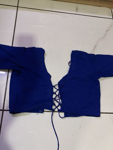 Blue Patterned Skirt