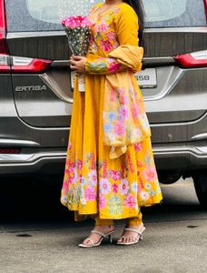 Floral Anarkali Kurta Set