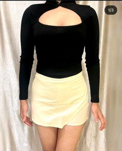 Off White Mini Skorts