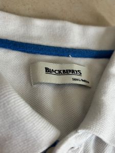 BlackBerry Men's White Polo Shirt