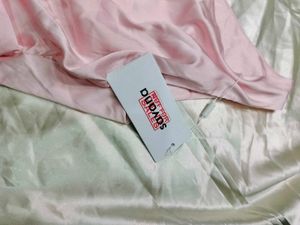 Pink Satin Halter Top