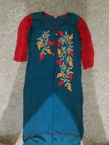 Floral Embroidered Girls Dress