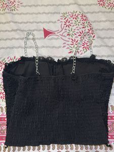 Corset Shoulder Straps Crop Top