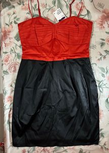 h&amp;m Red &amp; Black Party Dress