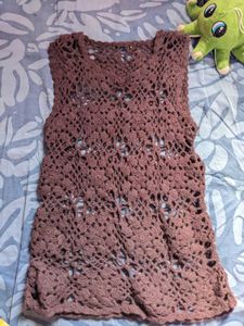 Crochet Knit Vest for Women