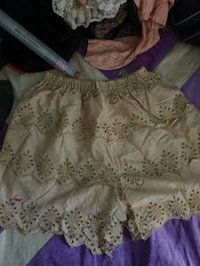 Eyelet Embroidered Shorts