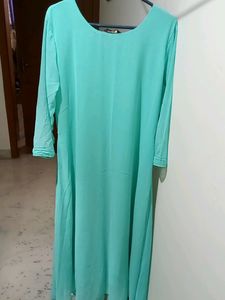 Green Long  Georgette Kurta