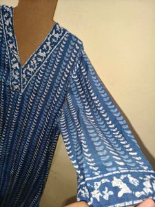 Long Kurta Blue