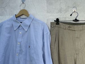 GANT Blue Gingham Button Down L