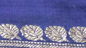 Graceful Violet Silk Saree