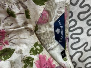 Floral Print Top/kudthi with side pockets