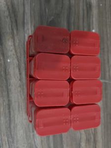 Combo Red Spice Rack with Jars