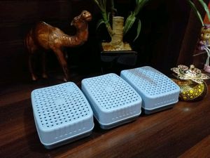 Premium Soap Case Grey Colour Set Of 6