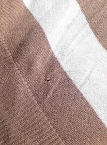 Rue21 Brown &amp; White Striped Sweater Women&#39;s Top M