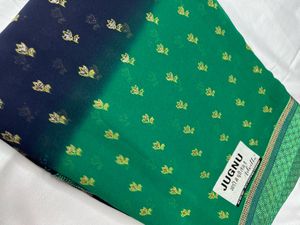 Beautiful Green And blue Saree For Women