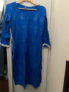 Blue Color Kurti For Women