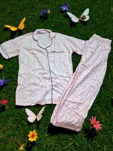 Korean Cute Pink Night Suit