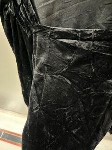 Velvet Top &amp; Suede Mini Skirt Set