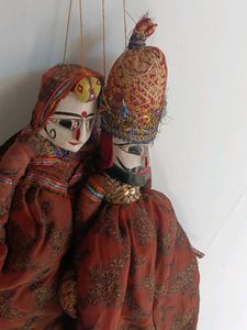Rajasthani Puppet Couple For Decor