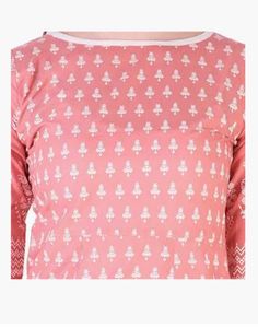 Elegant Pink Printed Kurta set