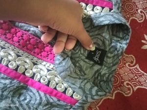 Elegant Grey Kurta Set(size-s)FixedPrice Nobargain