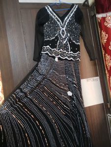 Elegant Black Ethnic Gown